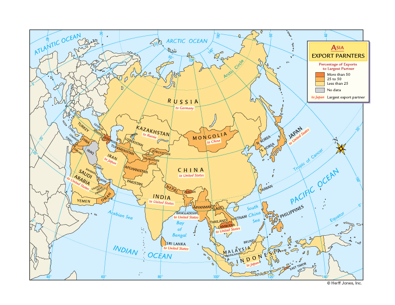 Asia: Exports